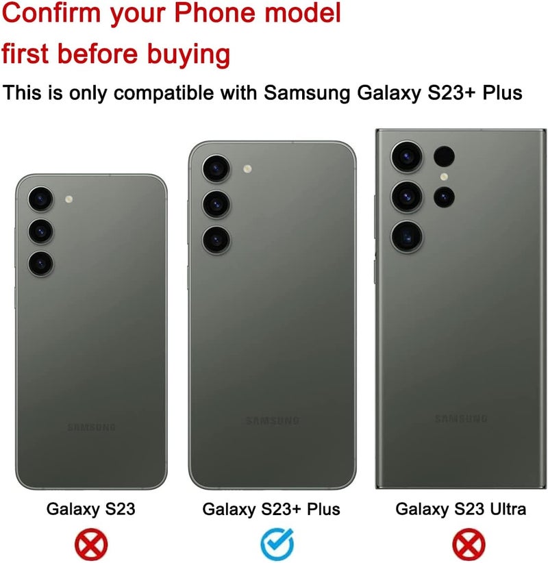 Perzework استبدال زجاج الخلفي لجهاز سامسونج جالاكسي S23 بلس مع مجموعة أدوات الإصلاح ودليل (أخضر) - Image 2